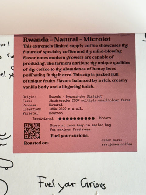 Rwanda - Natural - Microlot
