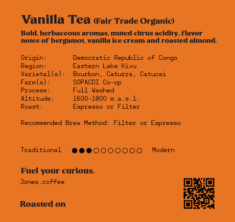 "Vanilla Tea" - DR Congo (Fair Trade Organic)