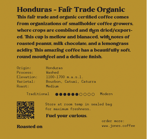 Honduras - Fair trade Organic