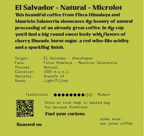 El Salvador - Natural - Microlot